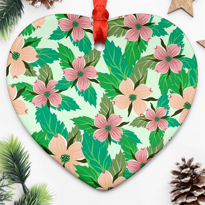 Floral Pattern Ornament (Heart)