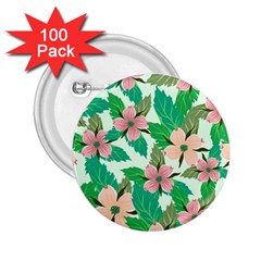 Floral Pattern 2 25  Buttons (100 Pack)  by ExtraAwesomeSauce