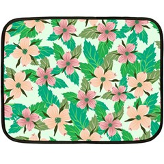 Floral Pattern Double Sided Fleece Blanket (mini)  by ExtraAwesomeSauce