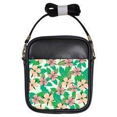 Floral Pattern Girls Sling Bag