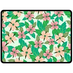 Floral Pattern Fleece Blanket (large)  by ExtraGoodSauce