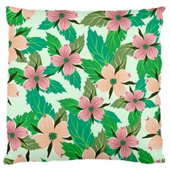 Floral Pattern Large Cushion Case (one Side) by ExtraGoodSauce