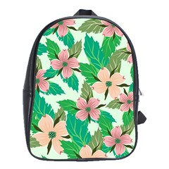 Floral Pattern School Bag (xl) by ExtraGoodSauce