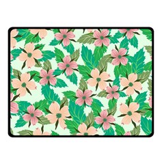 Floral Pattern Double Sided Fleece Blanket (small)  by ExtraAwesomeSauce