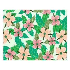 Floral Pattern Double Sided Flano Blanket (large)  by ExtraAwesomeSauce