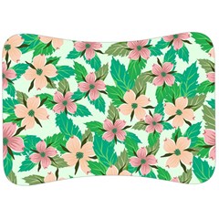 Floral Pattern Velour Seat Head Rest Cushion by ExtraGoodSauce