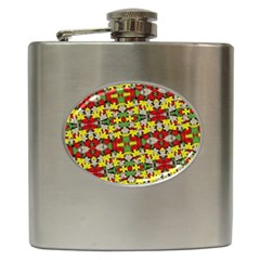 Leaves Pattern Hip Flask (6 Oz) by ExtraGoodSauce