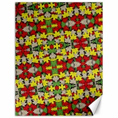 Leaves Pattern Canvas 12  X 16  by ExtraAwesomeSauce