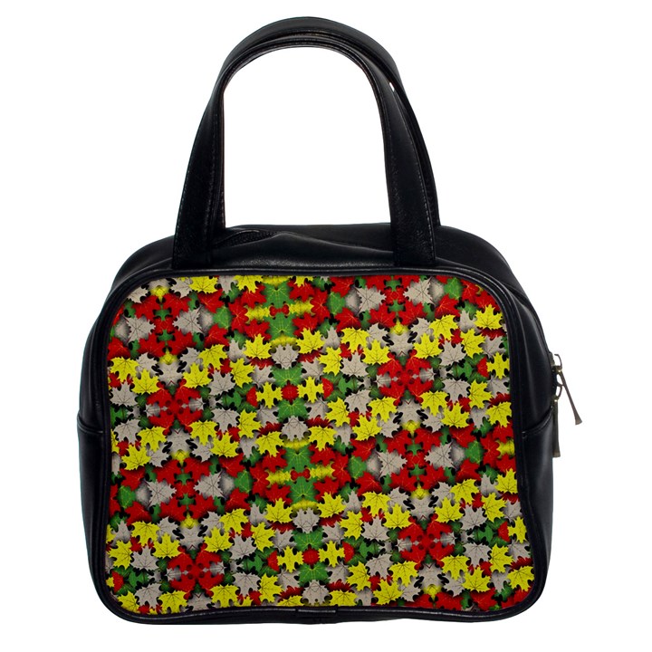 Leaves Pattern Classic Handbag (Two Sides)