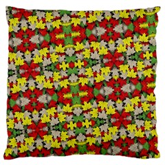 Leaves Pattern Large Cushion Case (one Side) by ExtraAwesomeSauce