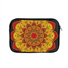 Mandela Flower Orange And Red Apple Macbook Pro 15  Zipper Case