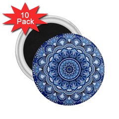 Mandela Flower 2 25  Magnets (10 Pack)  by ExtraGoodSauce