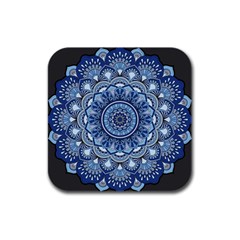 Mandela Flower Rubber Square Coaster (4 Pack)  by ExtraGoodSauce