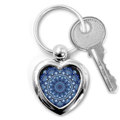 Mandela Flower Key Chain (heart)