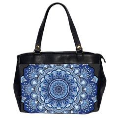 Mandela Flower Oversize Office Handbag (2 Sides) by ExtraGoodSauce