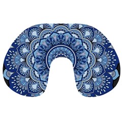 Mandela Flower Travel Neck Pillow by ExtraAwesomeSauce