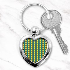 Native American Pattern Key Chain (heart) by ExtraGoodSauce