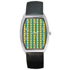 Native American Pattern Barrel Style Metal Watch by ExtraGoodSauce