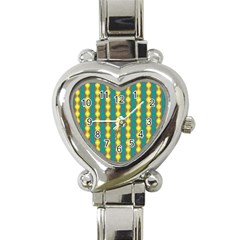 Native American Pattern Heart Italian Charm Watch by ExtraGoodSauce