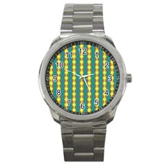 Native American Pattern Sport Metal Watch by ExtraGoodSauce