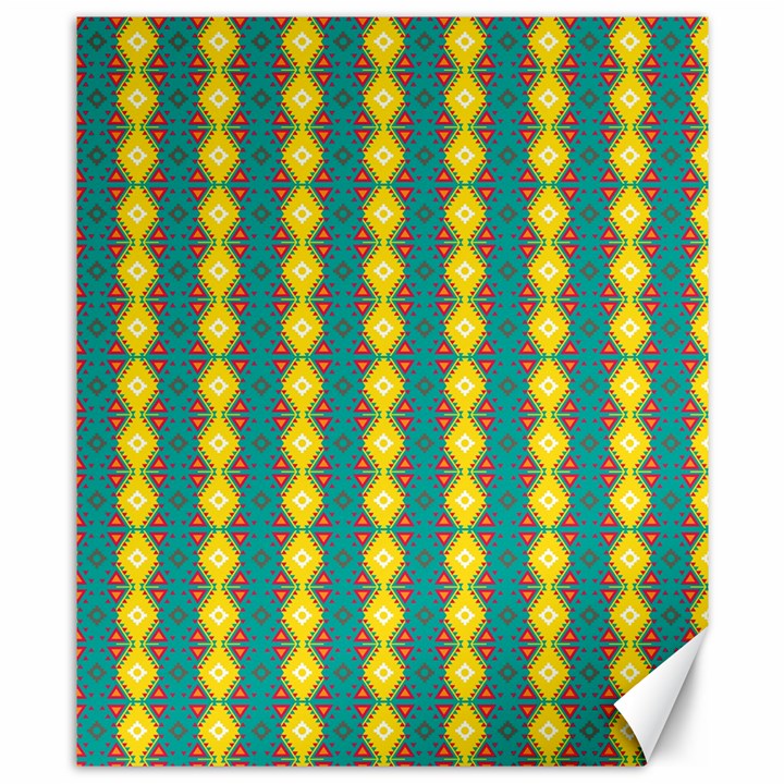 Native American Pattern Canvas 8  x 10 