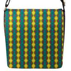 Native American Pattern Flap Closure Messenger Bag (s)