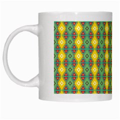 Native American Pattern White Mugs by ExtraGoodSauce