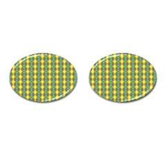 Native American Pattern Cufflinks (oval) by ExtraGoodSauce