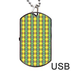 Native American Pattern Dog Tag Usb Flash (two Sides) by ExtraGoodSauce