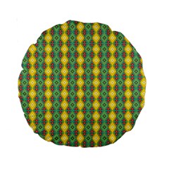 Native American Pattern Standard 15  Premium Round Cushions by ExtraGoodSauce