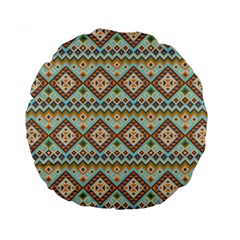 Native American Pattern Standard 15  Premium Round Cushions by ExtraGoodSauce