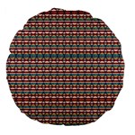 Native American Pattern Large 18  Premium Flano Round Cushions Front