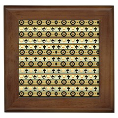 Native American Pattern Framed Tile