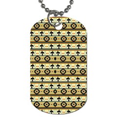 Native American Pattern Dog Tag (One Side)