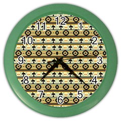 Native American Pattern Color Wall Clock