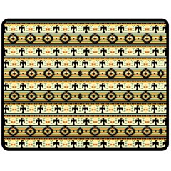 Native American Pattern Fleece Blanket (Medium) 