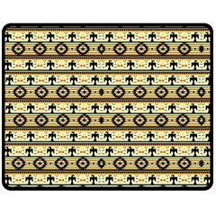 Native American Pattern Double Sided Fleece Blanket (Medium) 