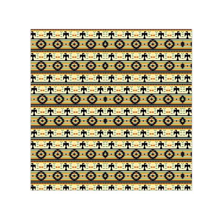 Native American Pattern Small Satin Scarf (Square)