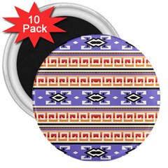 Native American Pattern 3  Magnets (10 Pack)  by ExtraGoodSauce