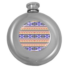 Native American Pattern Round Hip Flask (5 Oz) by ExtraGoodSauce