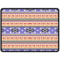 Native American Pattern Fleece Blanket (large)  by ExtraAwesomeSauce