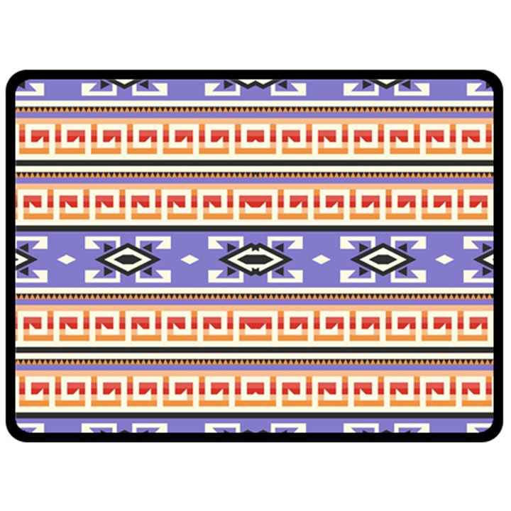 Native American Pattern Fleece Blanket (Large) 