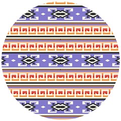 Native American Pattern Wooden Puzzle Round by ExtraGoodSauce