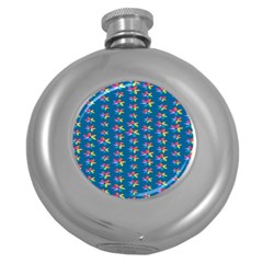 Rainbowcolor Round Hip Flask (5 Oz) by Sparkle