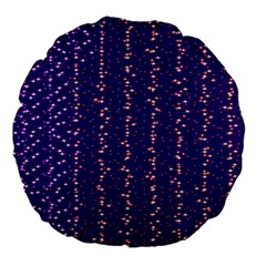 Sparkles Large 18  Premium Flano Round Cushions