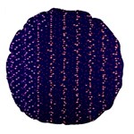 sparkles Large 18  Premium Flano Round Cushions Back