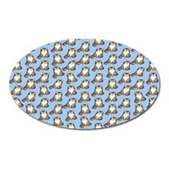 Cats Catty Oval Magnet by Sparkle