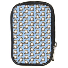 Cats Catty Compact Camera Leather Case by Sparkle