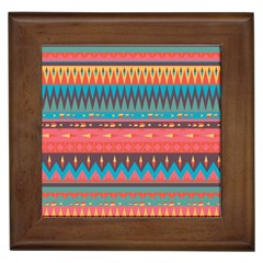 Native American Pattern Framed Tile by ExtraGoodSauce