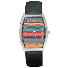 Native American Pattern Barrel Style Metal Watch by ExtraGoodSauce